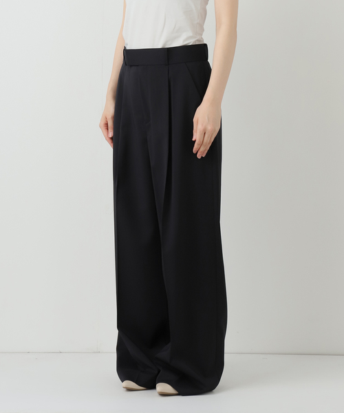 NOBLE（ノーブル） スラックス パンツ 「追加」「洗える」エステル