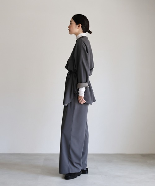select MOCA Et セットアップ 「Et」Cut-out Georgette Blouse Pants