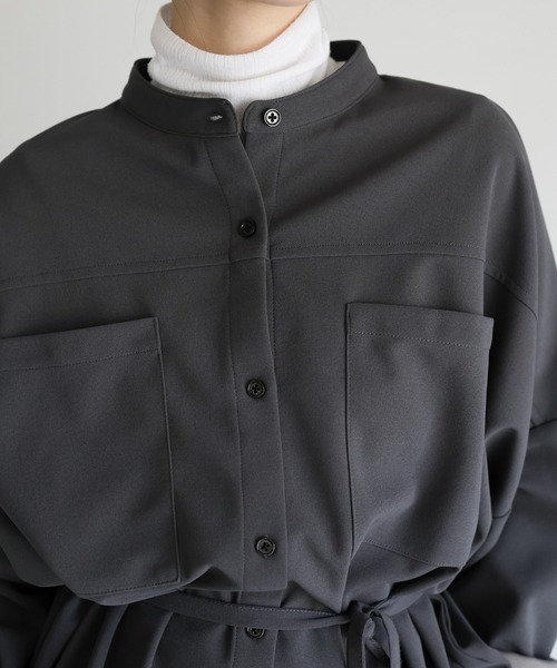 セットアップ 「Et」Cut-out Georgette Blouse Pants Set レディース