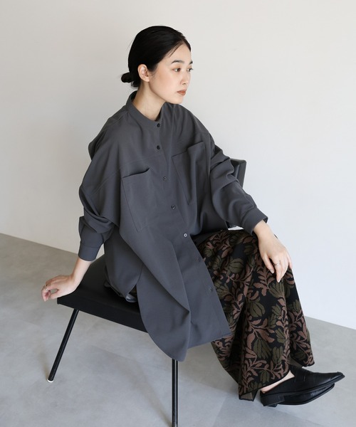 モカページ select MOCA Et セットアップ 「Et」Cut-out Georgette Blouse Pants
