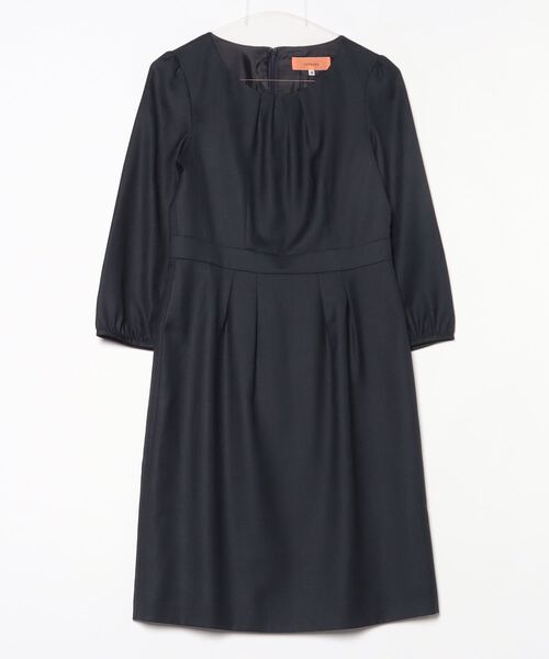 SunaUna（スーナウーナ） 7分袖ワンピース 36 ネイビー レディース