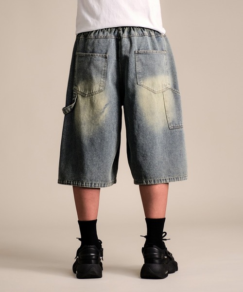 CALIFORNIA OUTFITTERS ジーンズ 7A6 ワイドデニムハーフパンツ