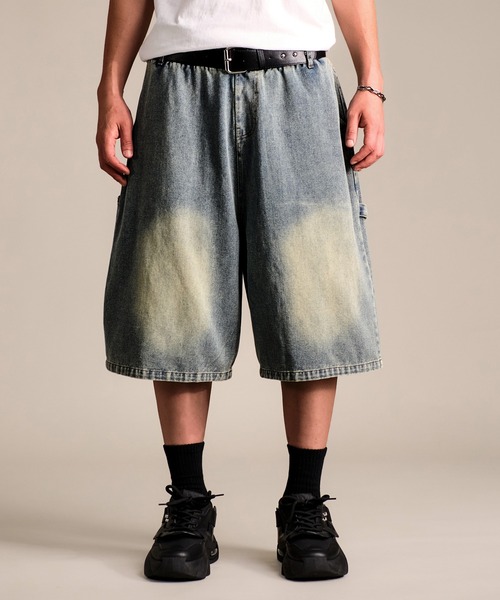 Levi's 569 極太 ワイドシルエット デニムハーフパンツ Levis 569 ルーズ FIT デニムショーツ JAY YUZEE (W30,W32,W34