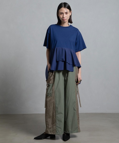 「MARECHAL TERRE」 半袖カットソー MEDIUM オフホワイト レディース