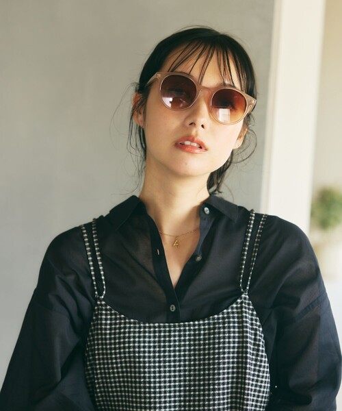 「FREAK'S STORE」 サングラス ONE SIZE ベージュ レディース
