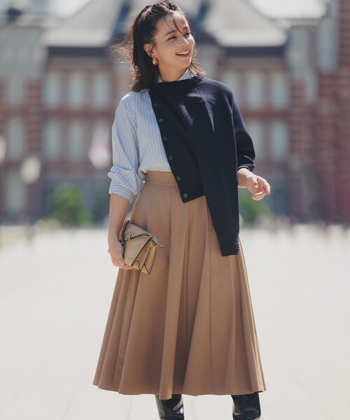 組曲（KUMIKYOKU） スカート ハンサムツイルフレア スカート