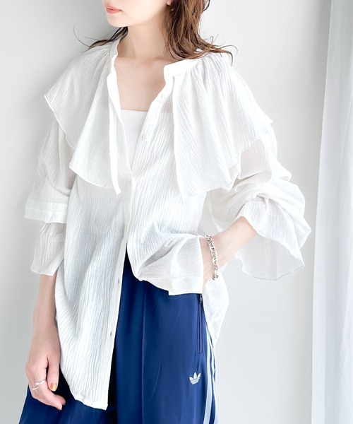 「classicalelf」 長袖チュニック LARGE ブルー レディース