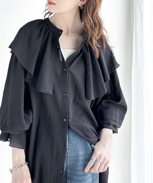 「classicalelf」 長袖チュニック LARGE ブルー レディース