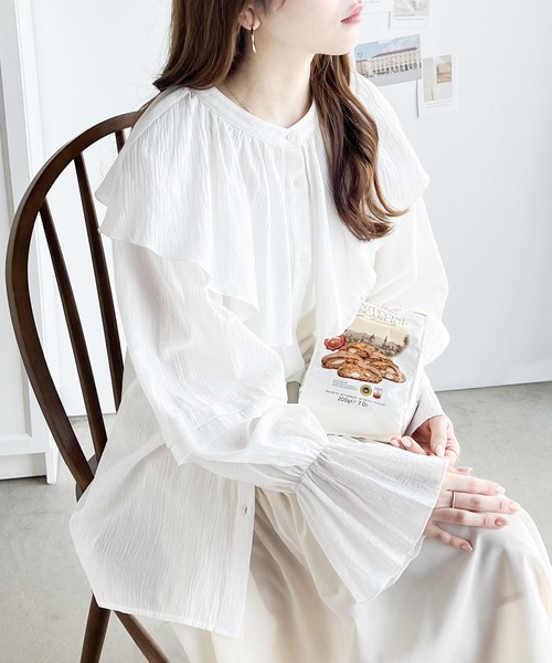 「classicalelf」 長袖チュニック LARGE ブルー レディース