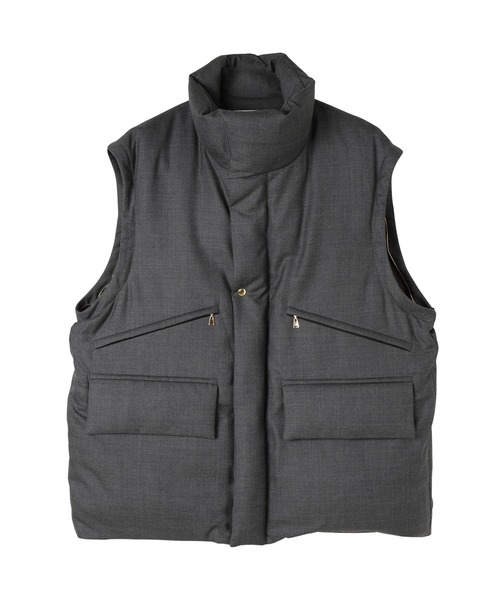 ダウンジャケット ダウン High Count Twill Removable Sleeves Down Jacket メンズ レディースの画像