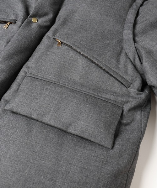 ダウンジャケット ダウン High Count Twill Removable Sleeves Down Jacket メンズ レディースの画像