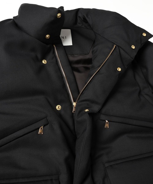 ダウンジャケット ダウン High Count Twill Removable Sleeves Down Jacket メンズ レディースの画像
