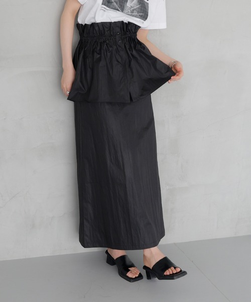 LIAN（リアン） ロングスカート FREE チャコールグレー レディース