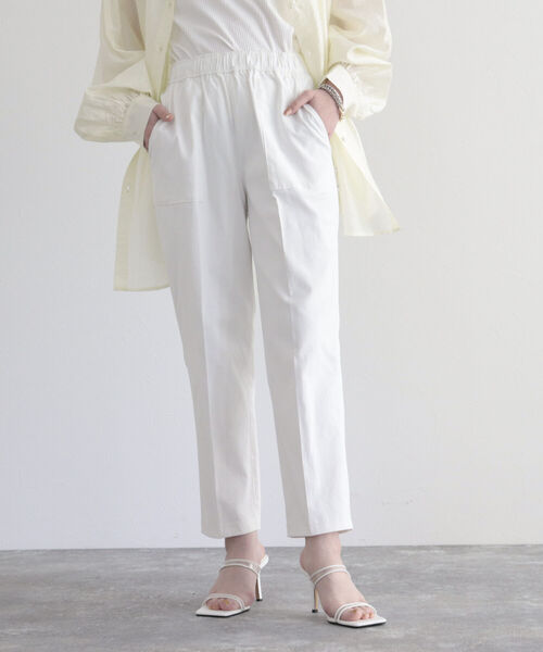 「fredy emue」 スラックス 34 オフホワイト レディース_画像2