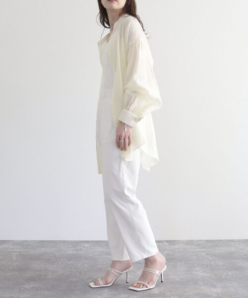 「fredy emue」 スラックス 34 オフホワイト レディース_画像5