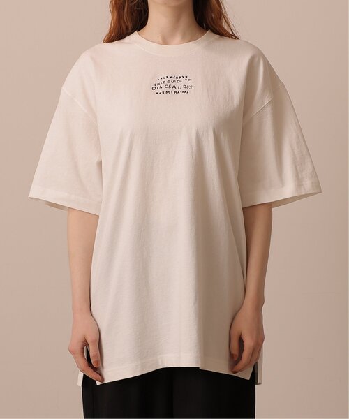 「DOUBLE NAME」 半袖Tシャツ FREE オフホワイト レディース_画像7