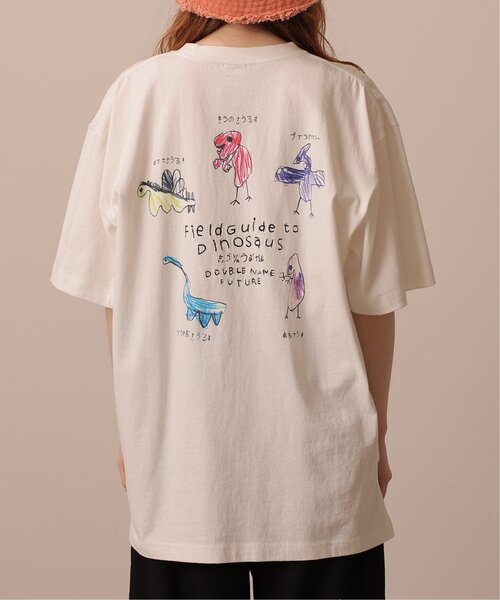 「DOUBLE NAME」 半袖Tシャツ FREE オフホワイト レディース_画像8