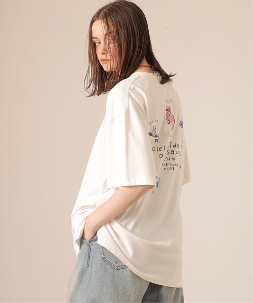 「DOUBLE NAME」 半袖Tシャツ FREE オフホワイト レディース_画像9