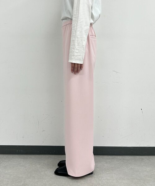 ワイドパンツ パンツ イージーワイドパンツ レディースの画像