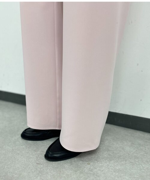 ワイドパンツ パンツ イージーワイドパンツ レディースの画像