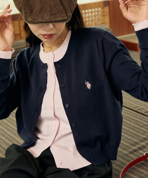 Rene（ルネ） 7分袖ニットカーディガン 34 ブラック レディース