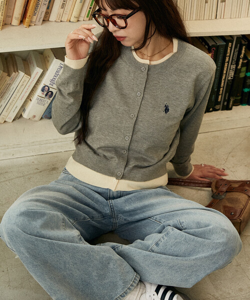 U.S. POLO ASSN.（ユーエスポロアッスン） カーディガン × PUBLUX