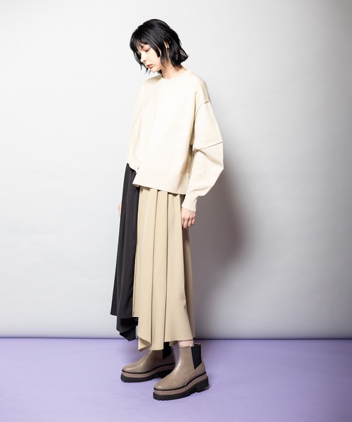 ​【希少/アーカイブ】PLEATS PLEASE 変形ハンカチーフヘム スカート OSMOSIS（オズモーシス） スカート ハンカチーフヘムスカート