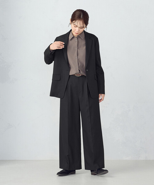 コムサイズム（COMME CA ISM）/【セットアップ対応】ポリエステルレーヨン　テーラードジャケット COMME CA ISM（コムサイズム） ジャケット テーラードジャケット