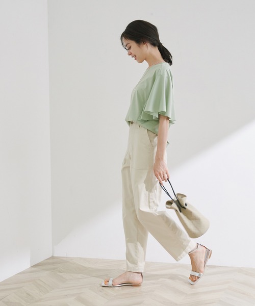 「ROPE'」 ノースリーブブラウス 38 ネイビー レディース_画像3