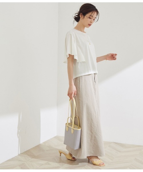 「ROPE'」 ノースリーブブラウス 38 ネイビー レディース_画像4
