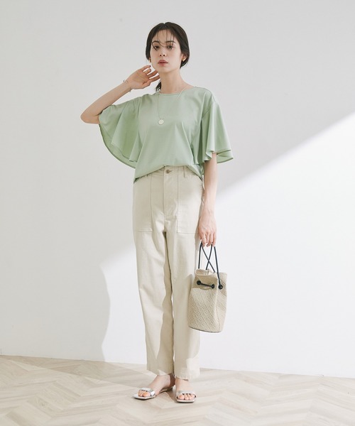 「ROPE'」 ノースリーブブラウス 38 ネイビー レディース_画像5