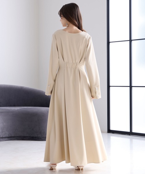 Elishe ワンピース アシメボタンフレアワンピース : ZOZOTOWN Yahoo!店