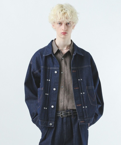 HARE Wranglerコラボ デニムジャケット Sサイズ 希少残りわずか HARE（ハレ） デニムジャケット gジャン 「Wrangler×HARE SET UP対応