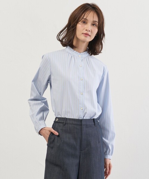 ゆり☆23区・Jプレス2点おまとめ☆タグ付き未使用 ブラウス J.PRESS（J.プレス） ブラウス シャツ BEZコットンナイロン ストライプ