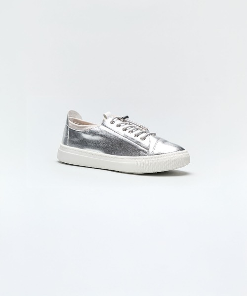 「Lucida」 ローカットスニーカー 38 シルバー レディース_画像6