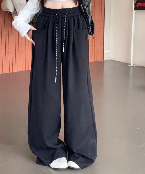 Sally Lunn ワイドパンツ スウェットパンツ ジャージ ワイドルーズ