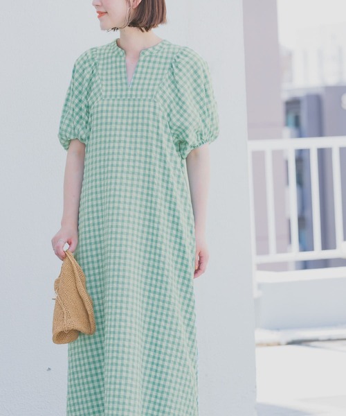 「F by ROSSO」 半袖ワンピース 36 イエロー レディース_画像7