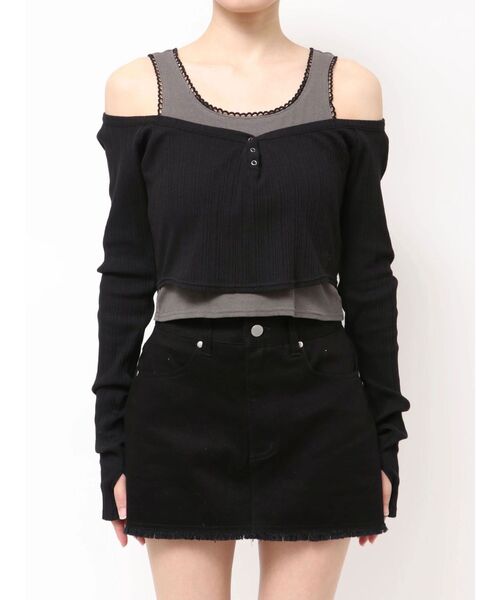 EMODA（エモダ） tシャツ タンクレイヤードスキントップス レディース