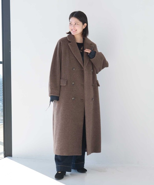 CLANE クラネ　ブラック ロングコート　36 クラネ CLANE DOUBLE WOOL LONG COAT （BLACK） - ファッション通販