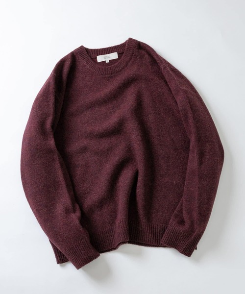「URBAN RESEARCH ROSSO MEN」 長袖ニット MEDIUM ブラウン メンズ_画像6