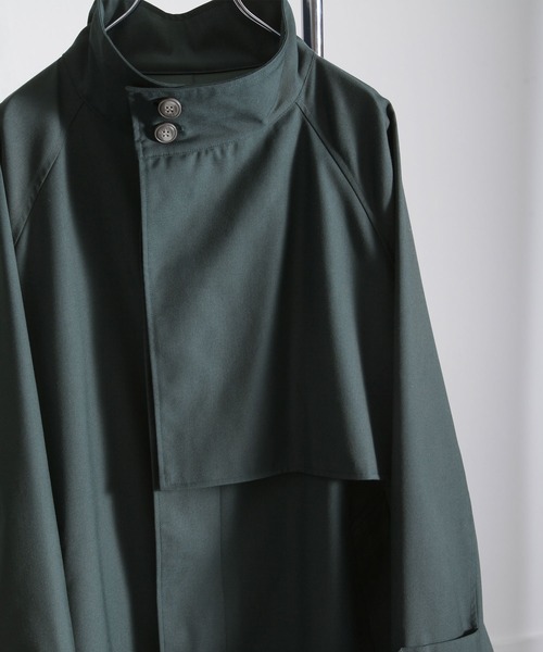 「Nilway」 トレンチコート LARGE グリーン メンズ_画像6