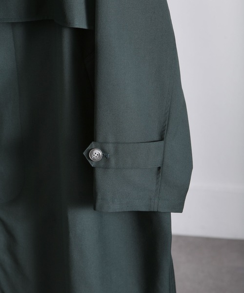 「Nilway」 トレンチコート LARGE グリーン メンズ_画像7