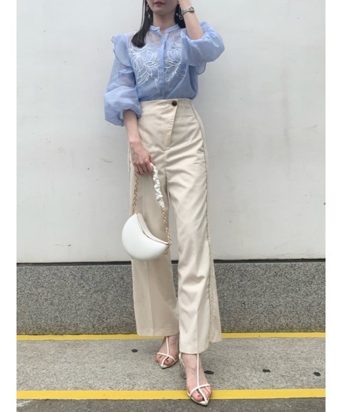 「LILY BROWN」 7分袖ブラウス ONE SIZE ホワイト レディース_画像4