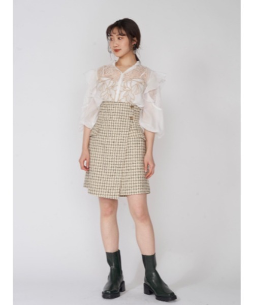 「LILY BROWN」 7分袖ブラウス ONE SIZE ホワイト レディース_画像5