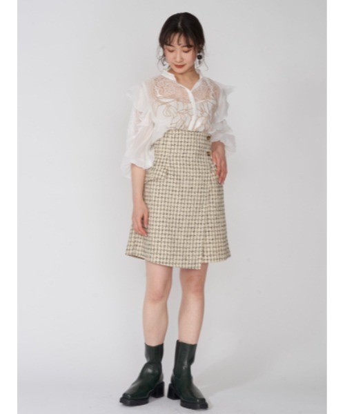 「LILY BROWN」 7分袖ブラウス ONE SIZE ホワイト レディース_画像6