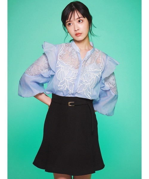 「LILY BROWN」 7分袖ブラウス ONE SIZE ホワイト レディース_画像7