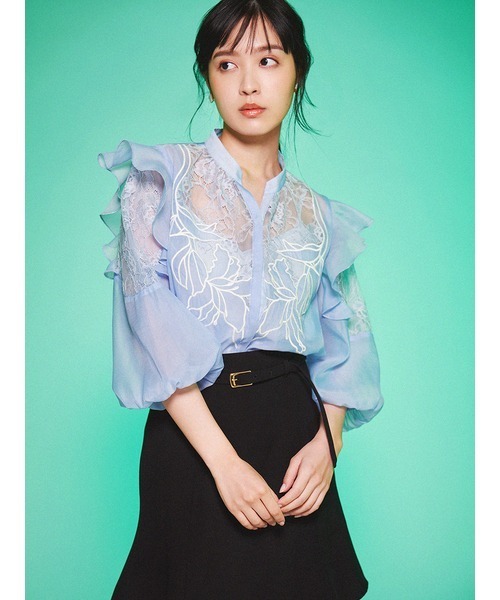 「LILY BROWN」 7分袖ブラウス ONE SIZE ホワイト レディース_画像8