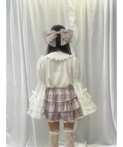 Ank Rouge（アンクルージュ） ブラウス シャツ おリボン姫袖ブラウス