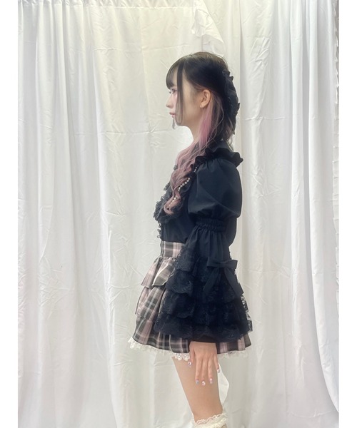 Ank Rouge（アンクルージュ） ブラウス シャツ おリボン姫袖ブラウス