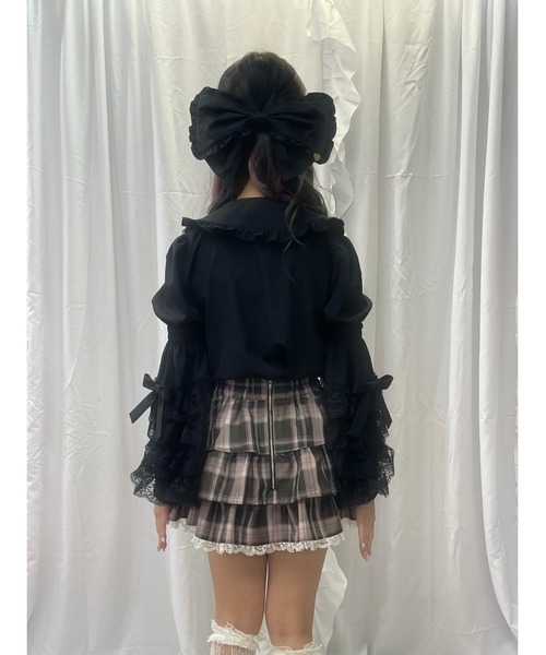 Ank Rouge（アンクルージュ） ブラウス シャツ おリボン姫袖ブラウス